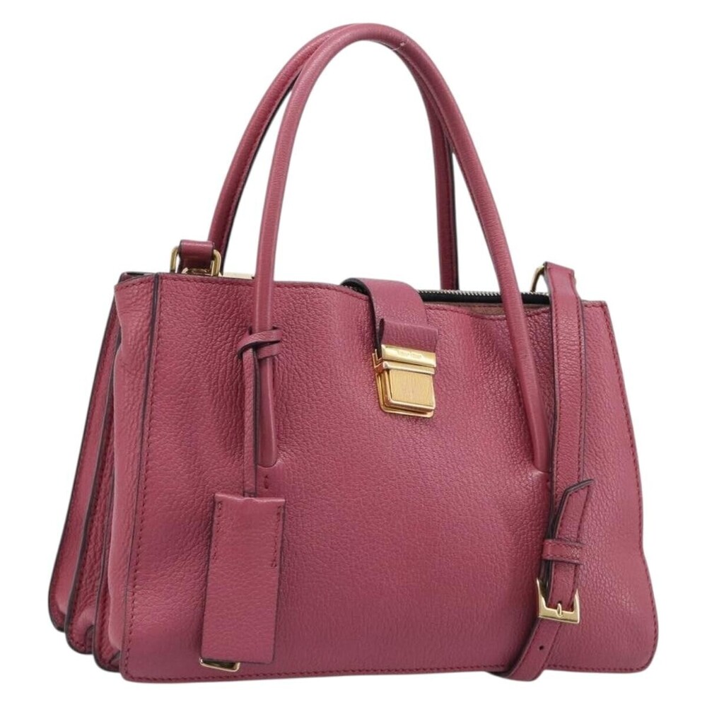 Miu Miu Madras Convertible Compartment Leather Medium